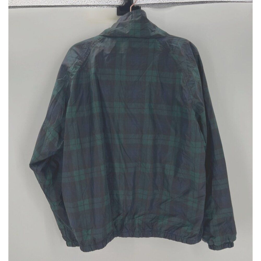 Vintage Jerzees Z Sport Windbreaker Jacket Plaid Pattern Zip Closure Nylon Mens - Picture 8 of 11
